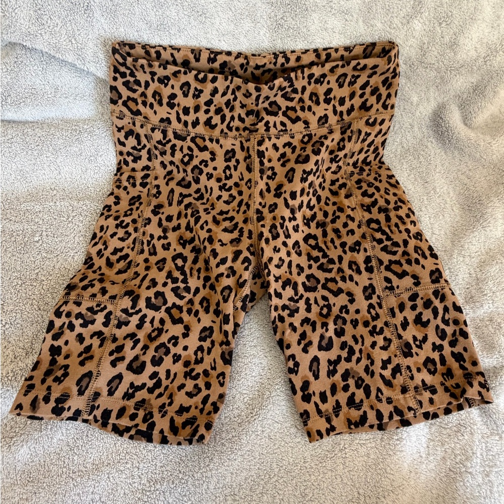 J. Crew Leopard Print Bike Shorts